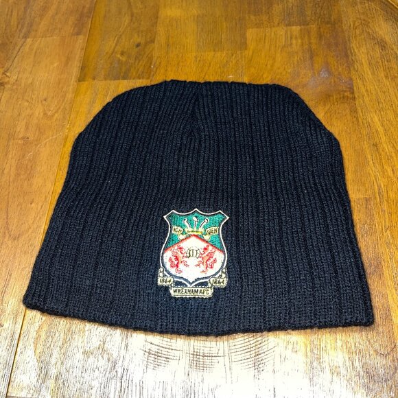 Wrexham FC stocking cap beanie black unisex adults - Picture 1 of 6